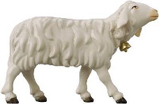 Insam Ewald Krippe: Schaf stehend mit Glocke