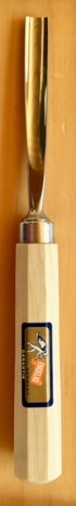 Hohleisen flache Höhlung 2 mm, Bildhauerbeitel
