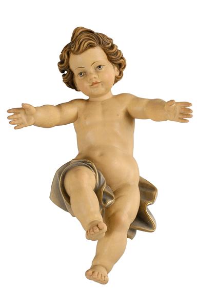 Jesuskind (ohne Wiege), Holzrohling feingefräst, 50 cm